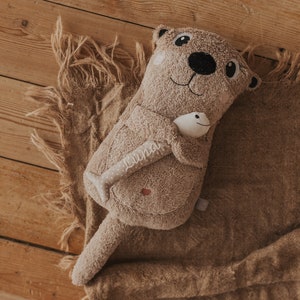 Kuscheltier Otter personalisiert, Kuscheltier personalisiert, Babygeschenk Geburt, Personalisiertes Kuscheltier, Geschenk Geburt, Taufe Bild 10