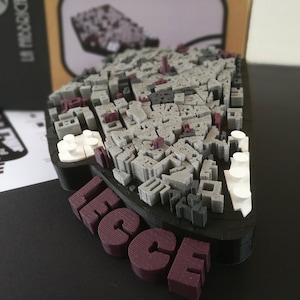 Lecce - puzzle 3D - city map - Italy Apulia