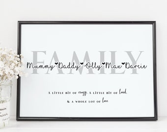 Personalised House Print, Personalised New Home Print, Christmas Gift for Her Him Family, Home Wall Art, Our First Home, Home Moving Gift