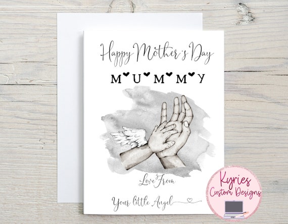 Mothers Day Card From Angel angel Baby mothers Day Card mummy of