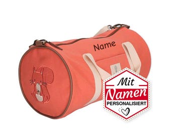 Kinder reisetasche Sterntaler - Tasche Koralle Eichhörnchen Enna Bestickt Geschenk zur Einschulung & Geburtstag