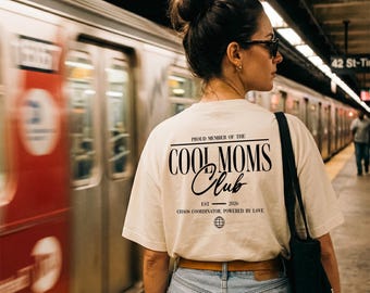 Cool Moms Club Shirt, Sweatshirts & Hoodies - Mama Pullover Personalisiert Geschenk Muttertag Schwangerschaft verkünden Eltern neue Mütter