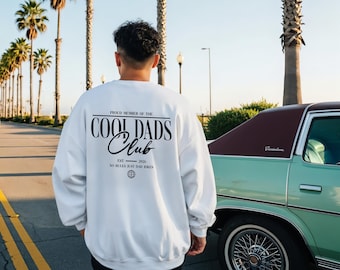Cool Dads Club Pullover Gift Father's Day Dad Hoodie Personalized - T-Shirts & Sweatshirts for Parents and New Fathers - EST Desired Date