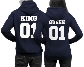 KING 01 Hoodie for Him and QUEEN 01 Hoodie for Her 2 Pairs of - Etsy Hong  Kong