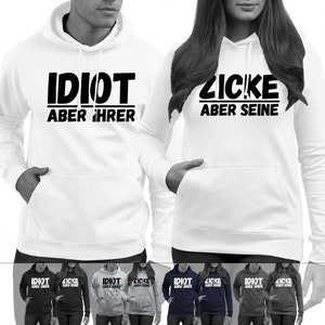 Idiot Zicke Sweater for Couples 2 pieces couple hoodies for couple couple sweaters double pack in sizes XS - 3XL