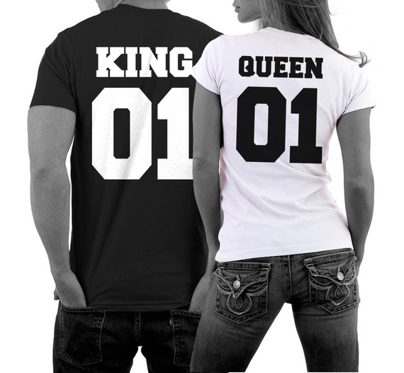 captura cable sostén King Queen Camisas Pareja KING 01 Camiseta Pareja QUEEN 01 - Etsy México