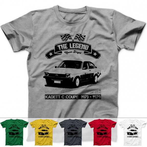 Kadett C Coupe Shirt Oldtimer T-Shirt Youngtimer Fahrzeug Schrauber Tuning Auto Shirts Vintage Print