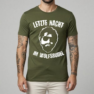 JGA Shirt Men Stag Party T-Shirts JGA Shirt Groom Pink Last Night in the Wolf Pack Party Shirts Groom Wedding Celebrations