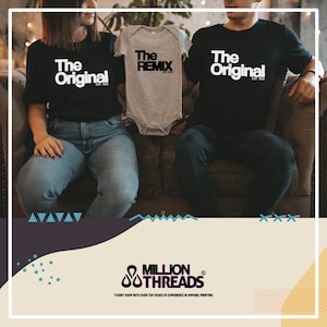 The Original The Remix The Sequel Familienoutfit Fotoshooting The Finale Familienshirts Baby Geschenk T-Shirts Outfit für die Familie Bild 3
