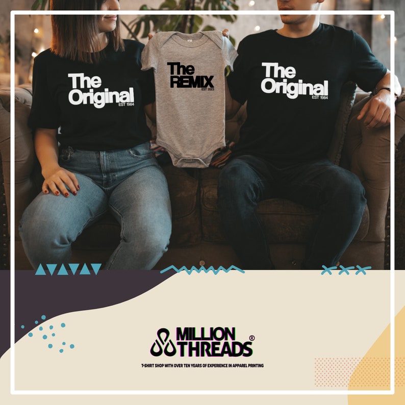 The Original The Remix The Sequel Familienoutfit Fotoshooting The Finale Familienshirts Baby Geschenk T-Shirts Outfit für die Familie image 3