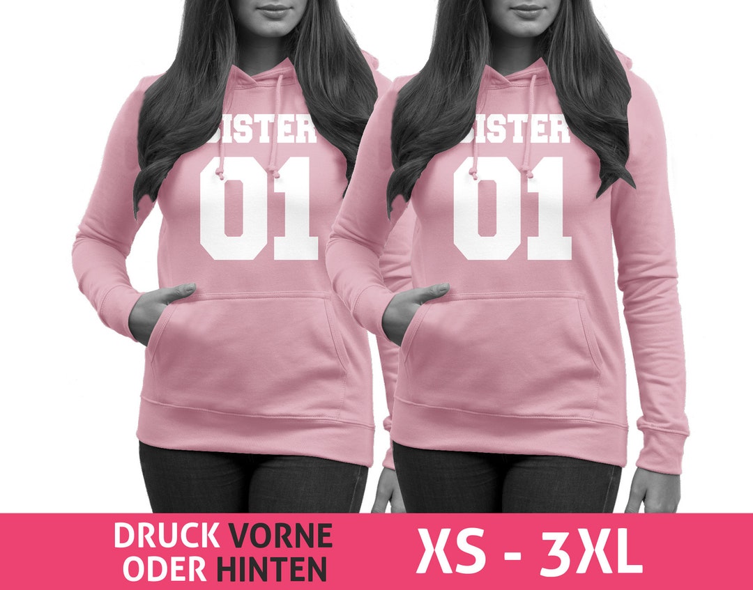 SISTER Pullis für Schwestern und beste Freundinnen in Rosa Etsy.de
