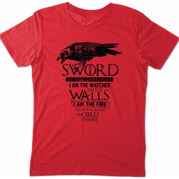 The Nights Watch Shirt Game Snow Thrones Jon T-Shirt Wanderer