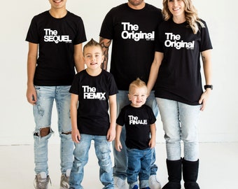 The Original The Remix The Sequel Familienoutfit  Fotoshooting The Finale Familienshirts Baby Geschenk T-Shirts Outfit für die Familie