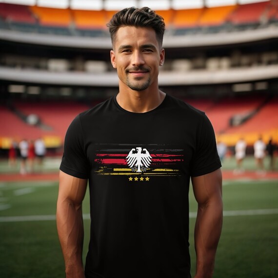 EM 2024 Shirt Duitsland T shirt EM 2024 T shirt voor heren en dames Jersey voetbal T shirt Europees Kampioenschap Wereldbeker Eagle Etsy Nederland