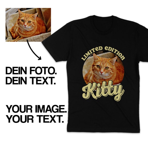 Camiseta con foto de mascota, camiseta para perro, camiseta para gato, camiseta con estampado personalizado, regalo personalizado, edición limitada