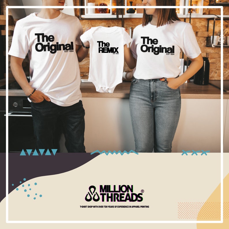 El original The Remix The Sequel Family Outfit Sesión de fotos The Finale Family Shirts Baby Gift Camisetas Outfit para la familia imagen 2