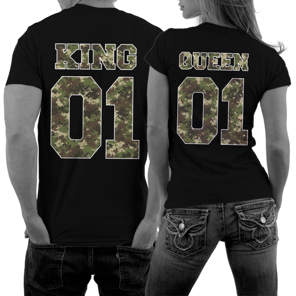 KING 01 and QUEEN 01 Shirts With 