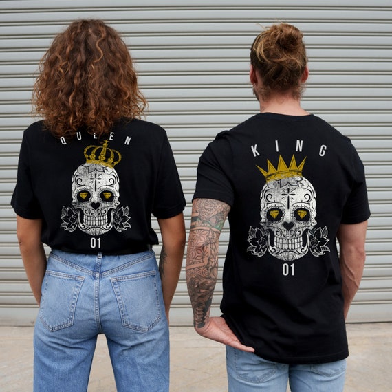 T-shirts “King Queen” par