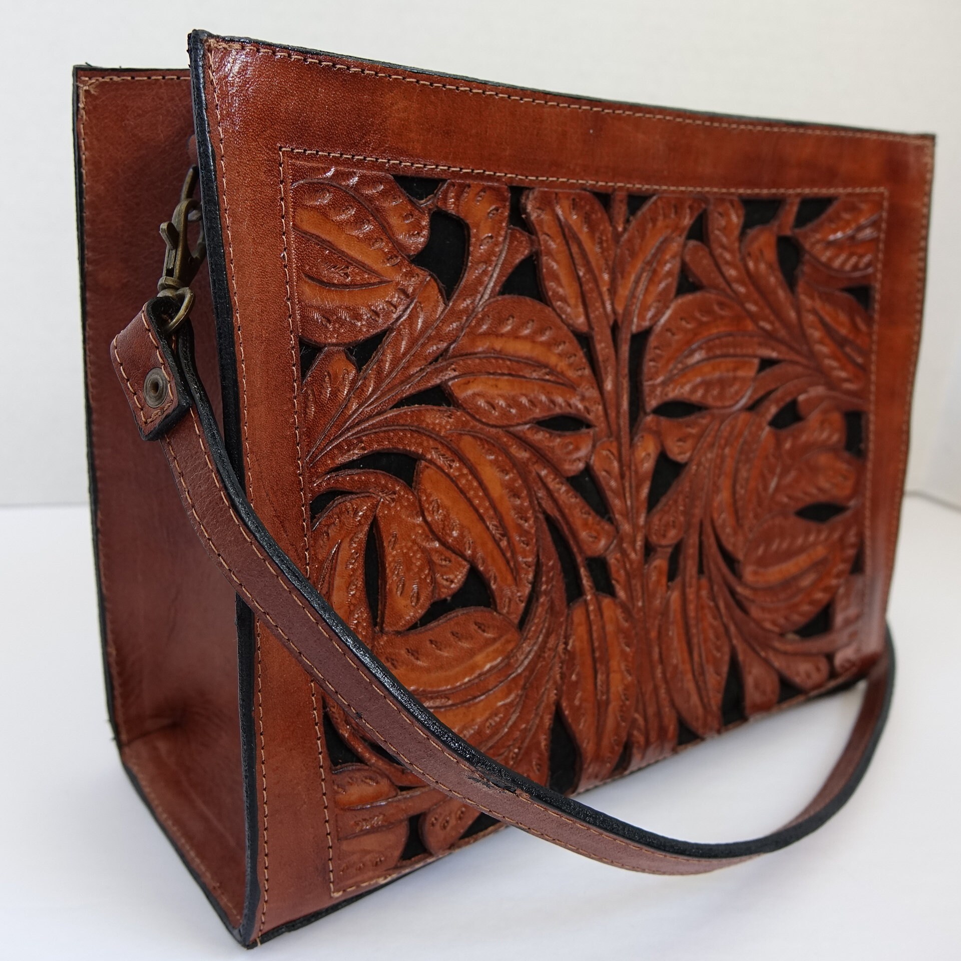 Mexican Leather Handbag Womens Leather Bag Leather Etsy