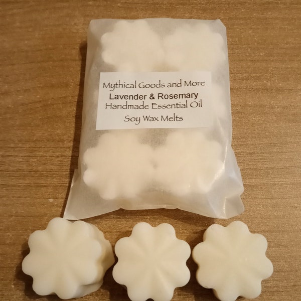 Lavender and Rosemary Soy Wax Melts Vegan Friendly Pack Of Six