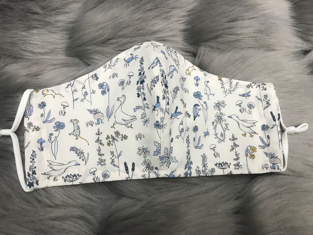 Liberty Face Mask With Filter Pocket Medium Size Tana Lawn Etsy UK