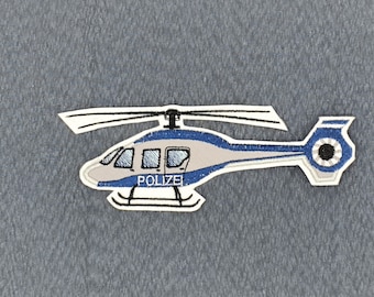 Patch Police Helicopter Application Brush School Cone