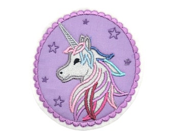 Aufnäher Kletti Einhorn Button Anhänger