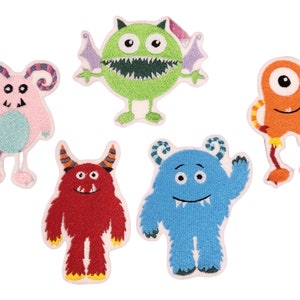 Aufnäher Monster Applikation Schultüte