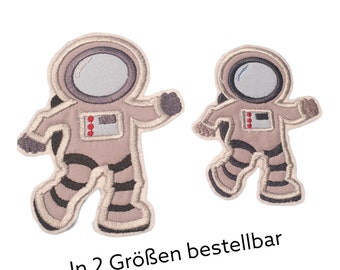 Aufnäher Bügelbild Astronaut Weltraum