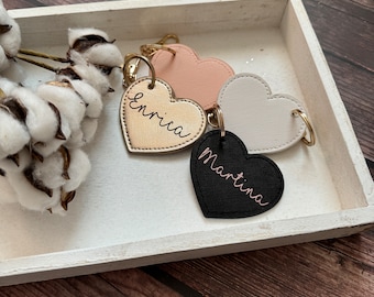 Personalized keychain best mom gift Mother's Day Grandma souvenir attention Father's Day Dad Grandpa heart handmade unique