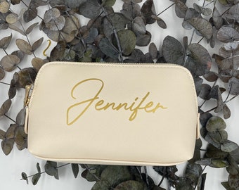 Personalized cosmetic bag with name | gift woman | mom | Mother's Day | makeup bag | birthday | best friend | wash bag