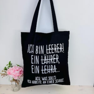 Sac en coton pour professeur | idée cadeau amusante pour un enseignant comme cadeau d'adieu | cadeau personnalisé enseignant