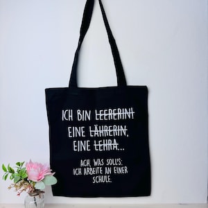 Sac en coton pour professeur | idée cadeau amusante pour un enseignant comme cadeau d'adieu | cadeau personnalisé enseignant