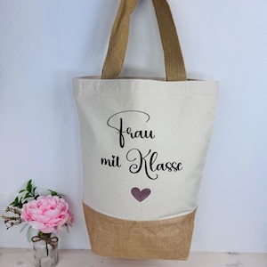 Juteshopper Frau mit Klasse als Abschiedsgeschenk für die beste Lehrerin Dankeschön Lehrerin Abschiedsgeschenk Grundschule