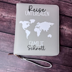 Organizer aus Kunstleder für Reisen Ideal für Reisepass Bankkarten Ausweise Für Paare Familien  Singles Geschenk zu Hochzeit Vielreisende