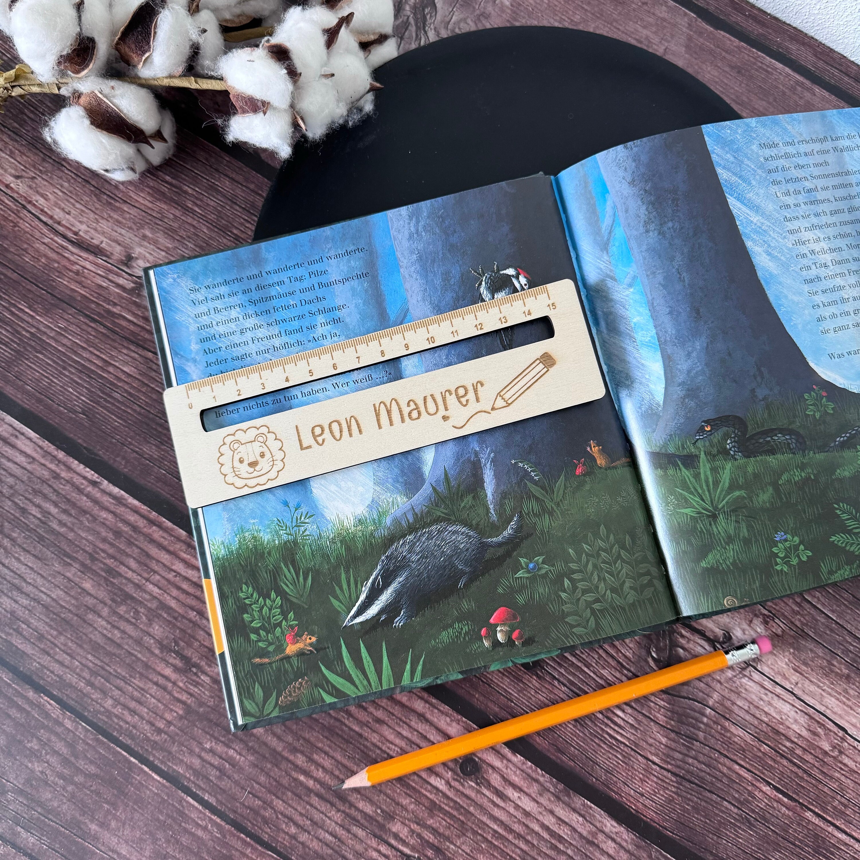 Lot De 4 Règles De Lecture En Bois Pour Enfants,Regle De Lecture Pour