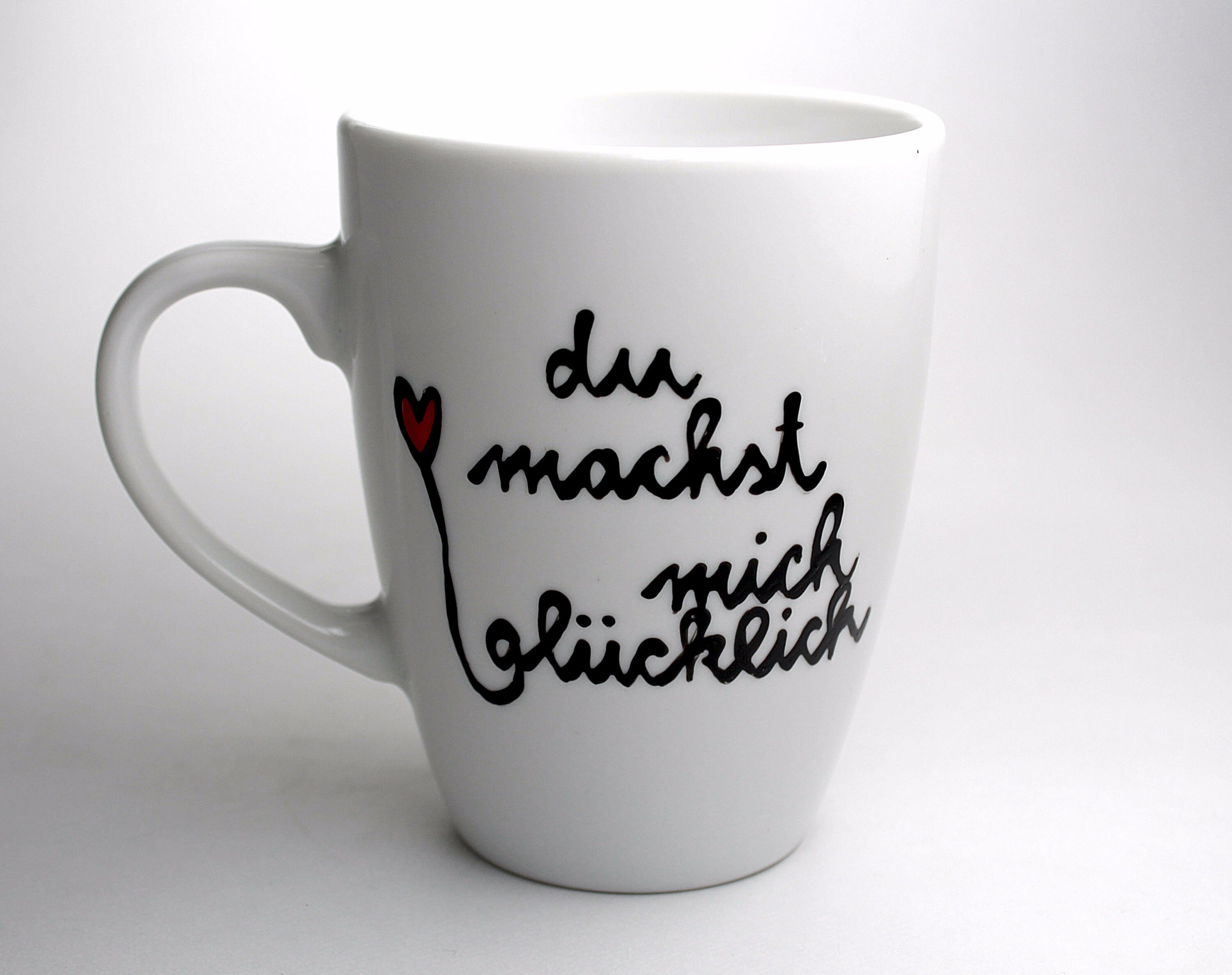 Tasse mit Spruch Du machst mich glücklich schöne Etsy