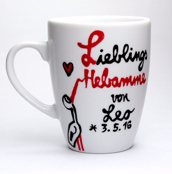 Tasse Personalisiert Geschenktasse Es Wird Ein Junge Handbemalt Uberraschung