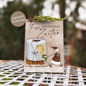 Printable Christmas gift idea | Handmade Christmas gift | Gift of money | Digital download