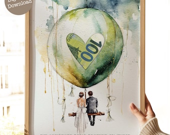 Wedding gift money | Wedding cash gift | Honeymoon gift | Wedding gift idea | Travel fund gift | Instant download 048