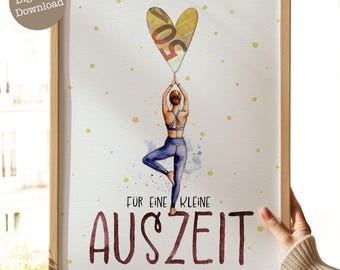Geld cadeau voor een pauze | Klein pauze cadeau | Pauze cadeau | Maak een wellnessvoucher | Cadeau-idee voor vrouwen | Digitale download 017