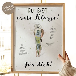 Cash gift for boy&#39;s first day of school | Gift for starting school | Back-to-school gift idea | Cash gift for back-to-school child | Schoolchild 2025 | PDF file
