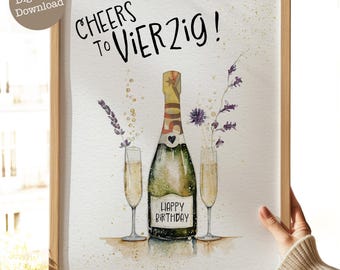 Cash gift for 40th birthday | 40th birthday | Cash gift for a milestone birthday | Beautifully wrapping money | 40th birthday wish fulfillment | Digital PDF 034
