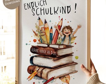 Cash gift for school enrollment | Gift for starting school | Gift idea for school enrollment | Wish-fulfilling schoolchild 2025 | Digital download 064