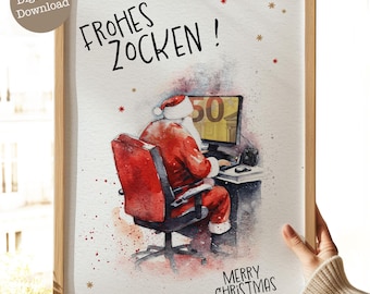 Cash gift for gamers | Christmas present for son | Christmas gift for money | Christmas money | Digital download