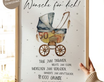 Cadeau de naissance | Idée cadeau de naissance | Idées cadeaux pour bébé | Téléchargement numérique 067