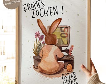 Easter money gift for gamers | gift for a gamer | gift for gamers | creative money gifts | digital download