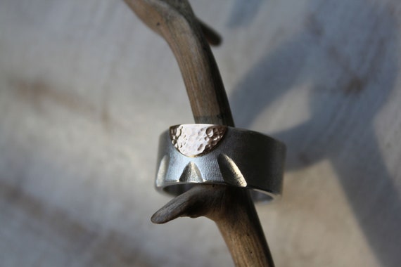 Solid Silver Ring With Sun Motif - Etsy