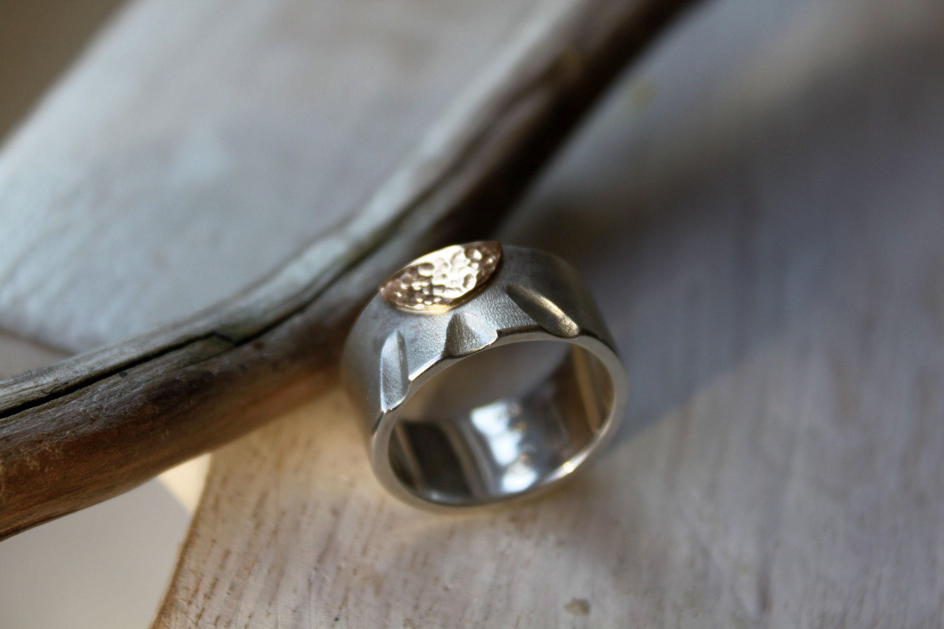 Solid Silver Ring With Sun Motif - Etsy
