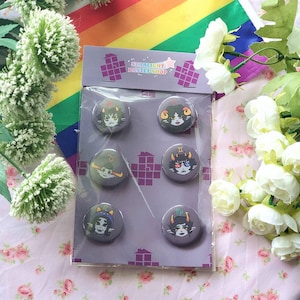 Homestuck Beta Trolls Button Packs (1.5 inch)